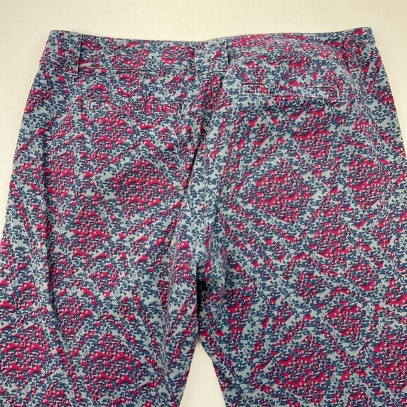 Cabi Womens Palm Beach Ankle Skinny Pants 806 Multicolor Floral Mid Rise Zip 8 - Picture 7 of 10